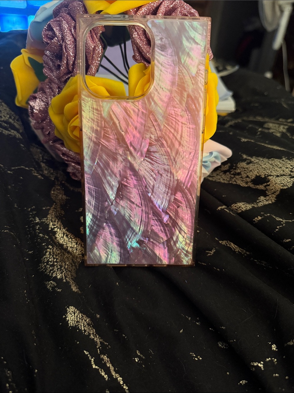 Iridescent Pink Pearl Phone Case - Compatible Cell Phone Case 15 ProMax